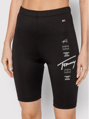 Tommy Jeans Kolarki Logo Repeat Cycle DW0DW12057 Czarny Slim Fit