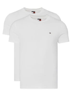 Tommy Jeans Komplet 2 t-shirtów DM0DM20687 Écru Slim Fit