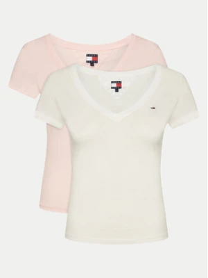 Tommy Jeans Komplet 2 t-shirtów DW0DW21367 Kolorowy Slim Fit