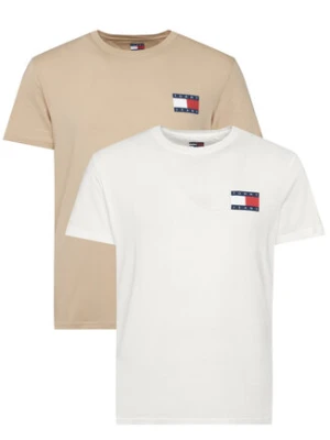Tommy Jeans Komplet 2 t-shirtów Ess Flag DM0DM22143 Kolorowy Slim Fit