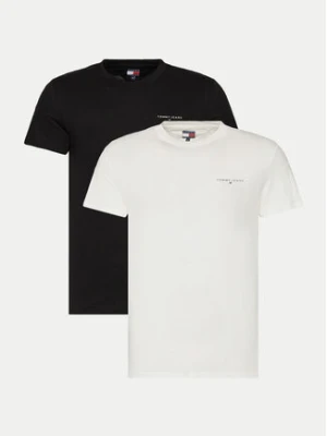 Tommy Jeans Komplet 2 t-shirtów Linear DM0DM20353 Kolorowy Slim Fit