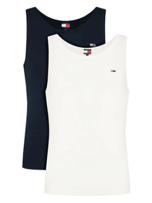 Tommy Jeans Komplet 2 tank topów DM0DM20769 Kolorowy Slim Fit