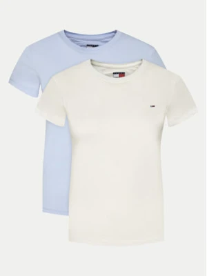Tommy Jeans Komplet t-shirtów DW0DW21366 Kolorowy Slim Fit