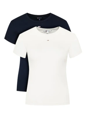 Tommy Jeans Komplet t-shirtów DW0DW21430 Kolorowy Slim Fit