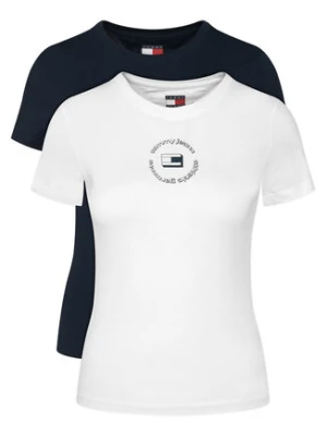 Tommy Jeans Komplet t-shirtów DW0DW23004 Kolorowy Slim Fit