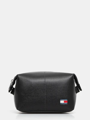 Tommy Jeans kosmetyczka skórzana kolor czarny AM0AM13412