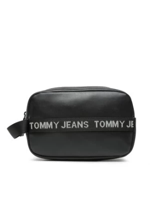 Tommy Jeans Kosmetyczka Tjm Essential Leather Washbag AM0AM11425 Czarny