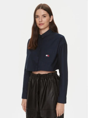 Tommy Jeans Koszula Badge DW0DW17345 Granatowy Relaxed Fit