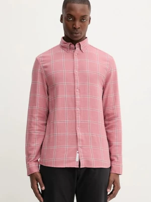Tommy Jeans koszula bawełniana męska kolor pomarańczowy regular DM0DM21701