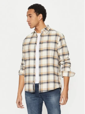 Tommy Jeans Koszula Check Flannel DM0DM20670 Beżowy Regular Fit