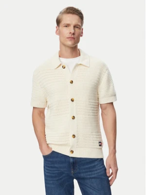 Tommy Jeans Koszula Crochet DM0DM23373 Beżowy jasny Regular Fit