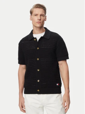 Tommy Jeans Koszula Crochet DM0DM23373 Czarny Regular Fit