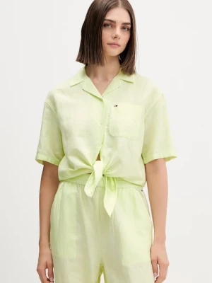 Tommy Jeans koszula damska z lnem