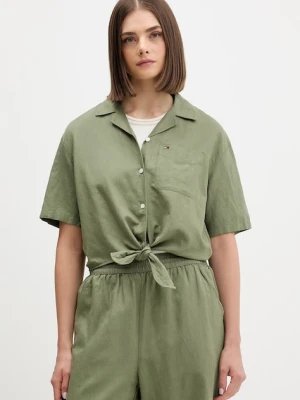 Tommy Jeans koszula damska z lnem