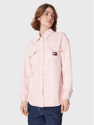 Tommy Jeans Koszula DW0DW15035 Różowy Relaxed Fit