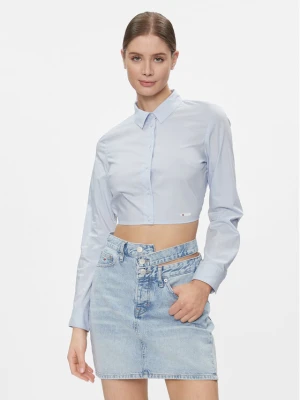 Tommy Jeans Koszula DW0DW17344 Błękitny Slim Fit Niebieski jasny