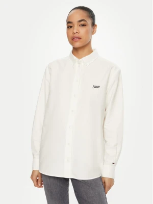 Tommy Jeans Koszula DW0DW19358 Biały Relaxed Fit