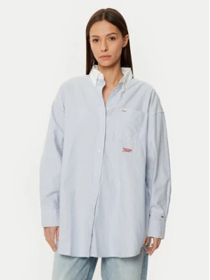 Tommy Jeans Koszula DW0DW20209 Niebieski Oversize