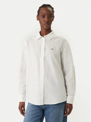 Tommy Jeans Koszula DW0DW22209 Biały Relaxed Fit