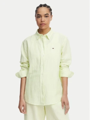 Tommy Jeans Koszula DW0DW22209 Zielony jasny Relaxed Fit