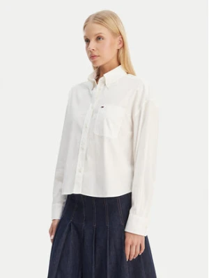 Tommy Jeans Koszula DW0DW22766 Écru Regular Fit