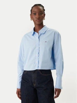 Tommy Jeans Koszula DW0DW22767 Błękitny Relaxed Fit Niebieski jasny