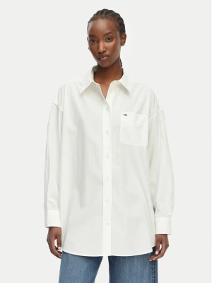 Tommy Jeans Koszula Essential DW0DW22936 Biały Oversize