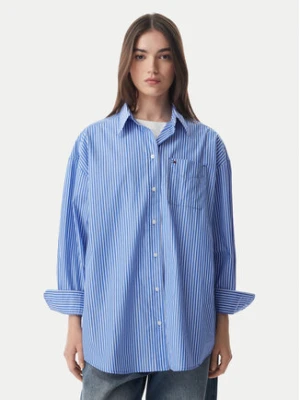 Tommy Jeans Koszula Essential DW0DW22936 Niebieski Oversize