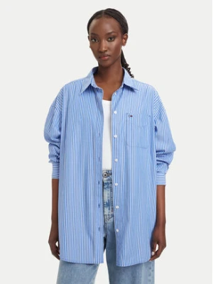 Tommy Jeans Koszula Essential DW0DW22936 Niebieski Oversize