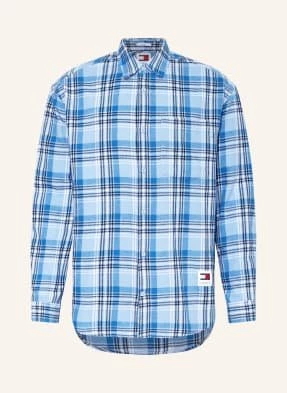 Tommy Jeans Koszula Flanelowa Comfort Fit blau