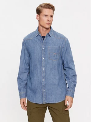 Tommy Jeans Koszula jeansowa Western DM0DM16609 Niebieski Relaxed Fit