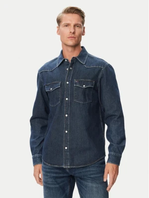 Tommy Jeans Koszula jeansowa Western DM0DM23697 Granatowy Regular Fit