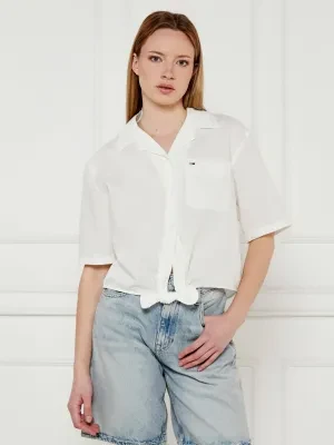 Tommy Jeans Koszula | Loose fit | z dodatkiem lnu