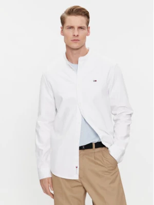 Tommy Jeans Koszula Mao DM0DM18332 Biały Regular Fit