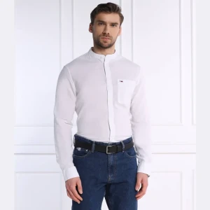 Tommy Jeans Koszula MAO | Regular Fit | z dodatkiem lnu