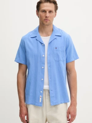 Tommy Jeans koszula męska z lnem