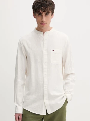 Tommy Jeans koszula męska z lnem