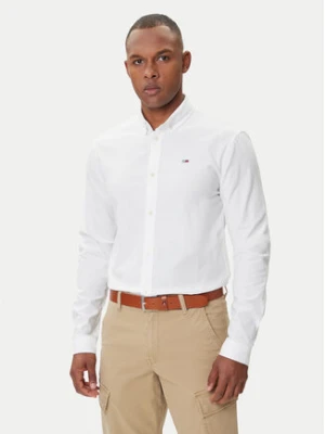 Tommy Jeans Koszula Oxford DM0DM09594 Biały Slim Fit