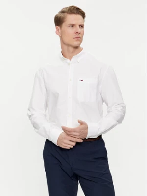 Tommy Jeans Koszula Oxford DM0DM18335 Biały Regular Fit