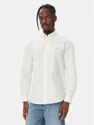 Tommy Jeans Koszula Oxford DM0DM23711 Biały Regular Fit