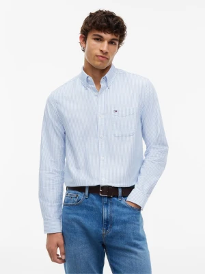 Tommy Jeans Koszula | Regular Fit | oxford błękitny