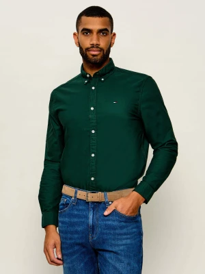 Tommy Jeans Koszula | Regular Fit | oxford butelkowa zieleń