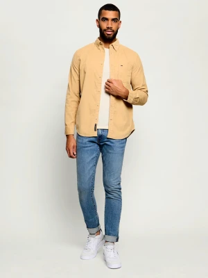Tommy Jeans Koszula | Regular Fit | sztruks beżowy