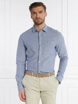 Tommy Jeans Koszula | Regular Fit | z dodatkiem lnu