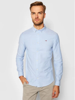 Tommy Jeans Koszula Stretch Oxford DM0DM09594 Błękitny Slim Fit