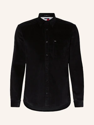 Tommy Jeans Koszula Sztruksowa Regular Fit schwarz