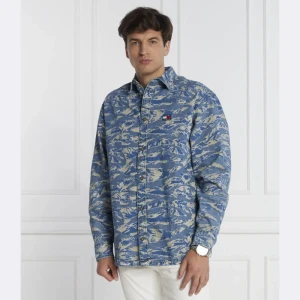Tommy Jeans Koszula TIGER CAMO | Regular Fit | denim