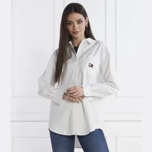 Tommy Jeans Koszula TJW BADGE BOYFRIEND SHIRT | Boyfriend fit