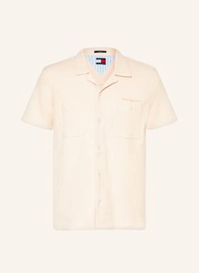 Tommy Jeans Koszula Z Klapami Regular Fit beige