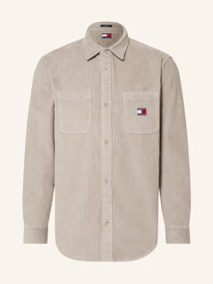 Tommy Jeans Koszula Z Sztruksu Comfort Fit grau